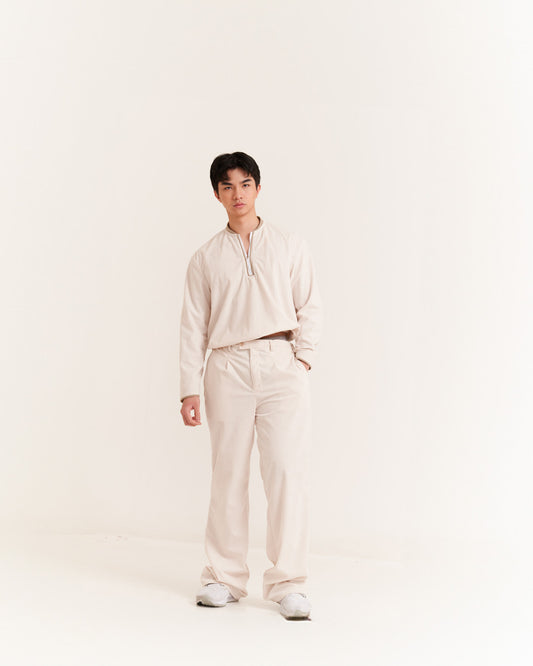 Arcus Alabaster Cropped Quarter Zip Set