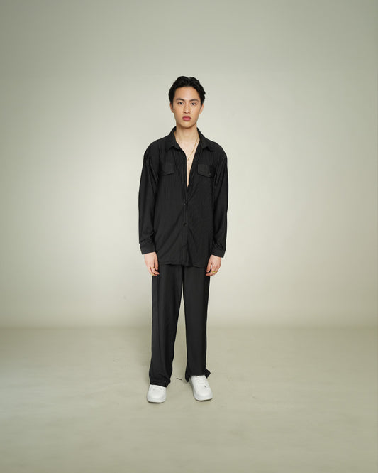 Paragon Jet Black Long Sleeves Set