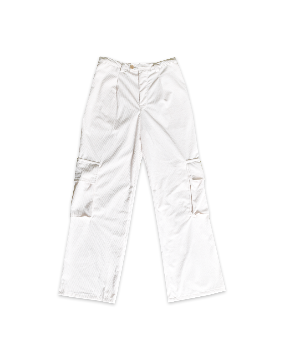 White Cargo Pants, Women's Fashion, Bottoms, Other Bottoms on Carousell