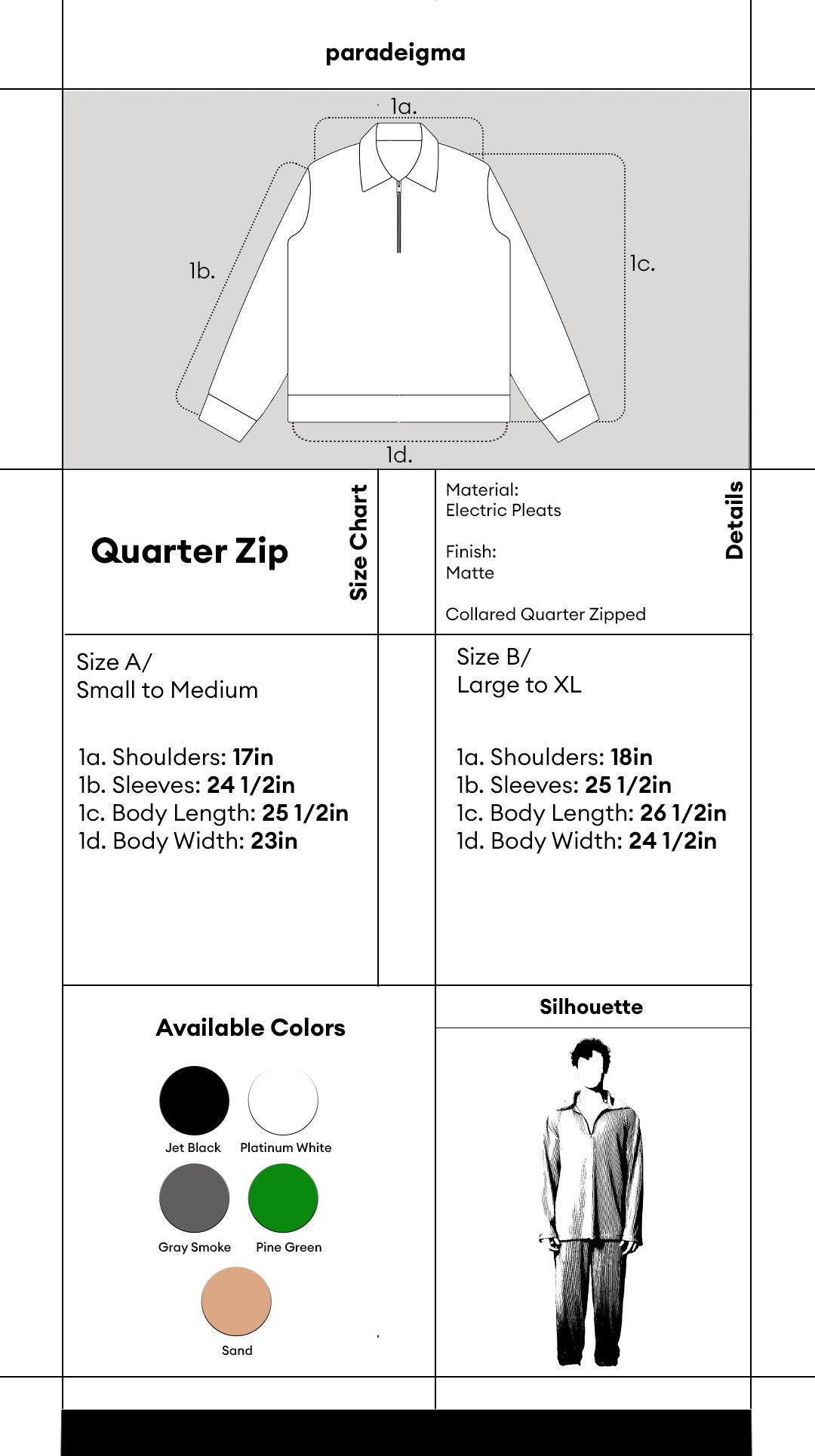 Nitidus Sand Pleated Quarter Zip