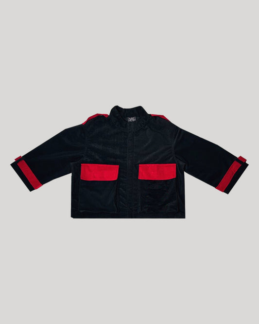 Exypnos Dos Fire Jet Black Corduroy Jacket