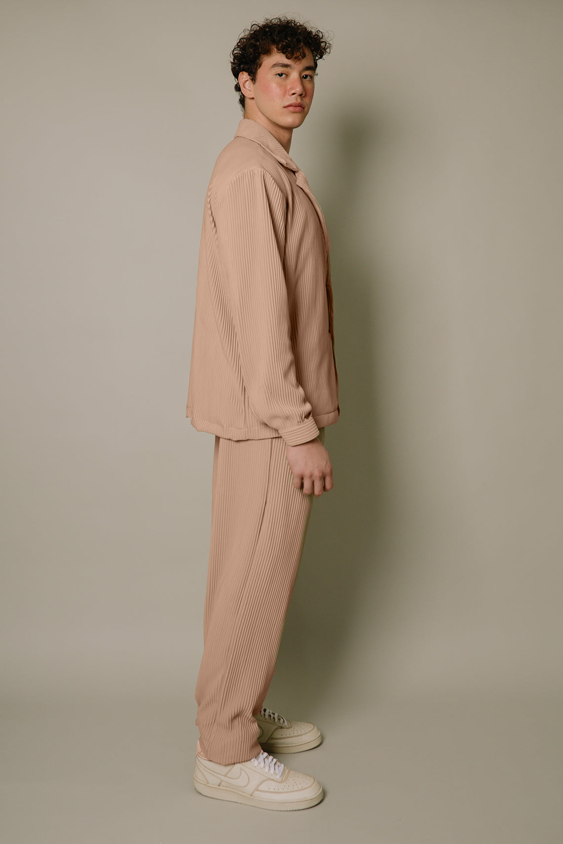 Nitidus Sand Pleated Blazer