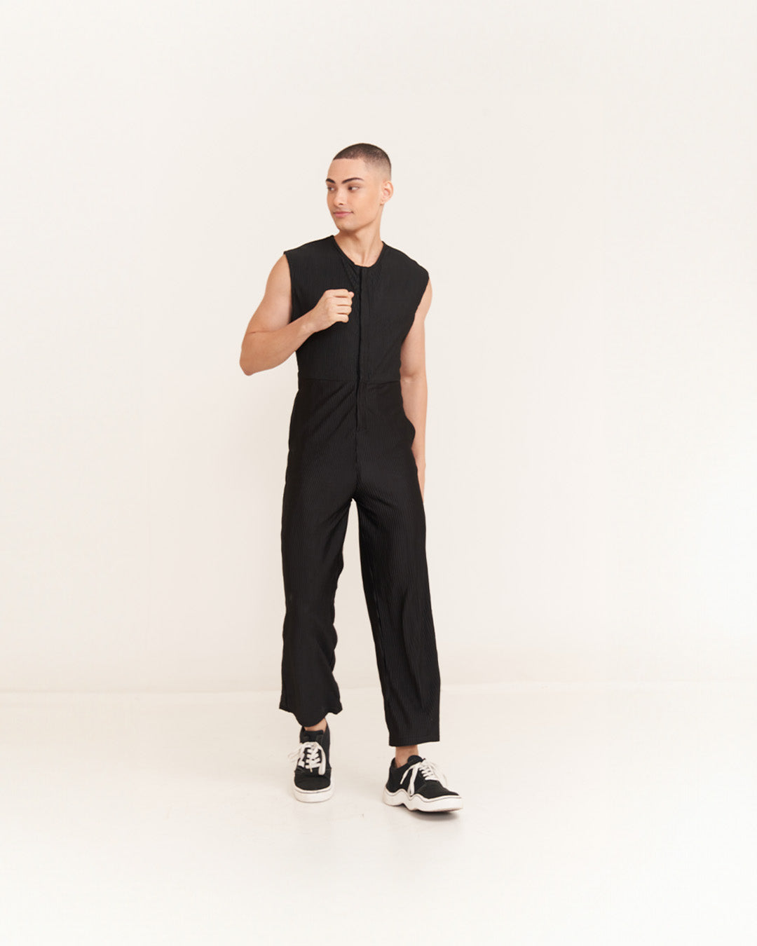 Aionios Jet Black Jumpsuit