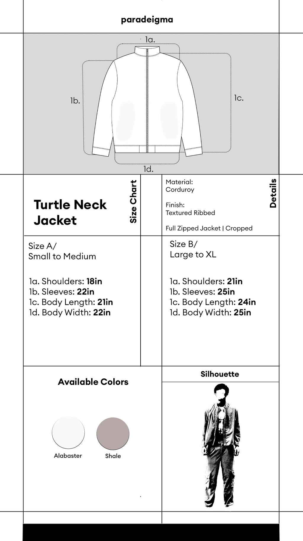 Elysian Alabaster Zipped Turtle Neck Set