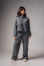 Exypnos Rhino Gray Corduroy Jacket Set