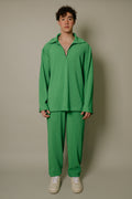 Nitidus Pine Pleated Quarter Zip