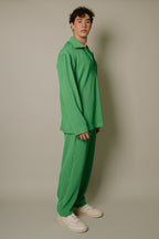 Nitidus Pine Pleated Quarter Zip