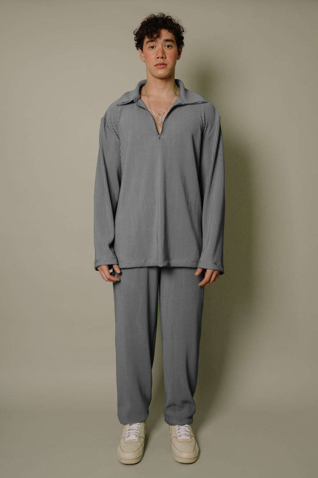 Nitidus Gray Smoke Quarter Zip (Caliginous)