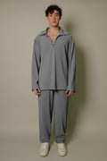 Nitidus Gray Smoke Quarter Zip (Caliginous)