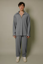 Nitidus Gray Smoke Quarter Zip (Caliginous)