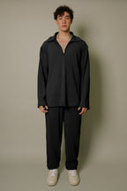 Nitidus Jet Black Quarter Zip (Caliginous)