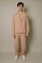 Nitidus Sand Pleated Blazer